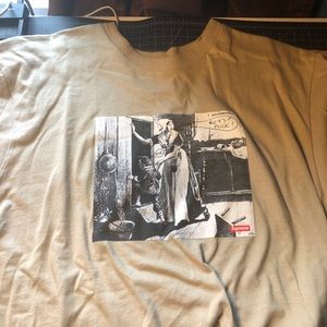 Supreme Mike Kelly hiding from Indians tee